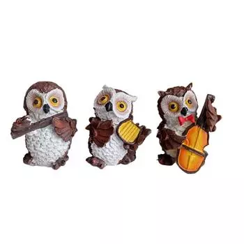 Милое украшение из смолы в виде совы, украшение в виде животного, песочное украшение для стола, изделия из смолы, украшение для дома, осеннее украшение One Size