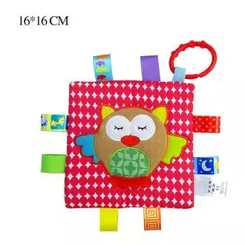 Милое успокаивающее полотенце, хватающее полотенце для рук, погремушка, игрушка, успокаивающие куклы, детские принадлежности owl