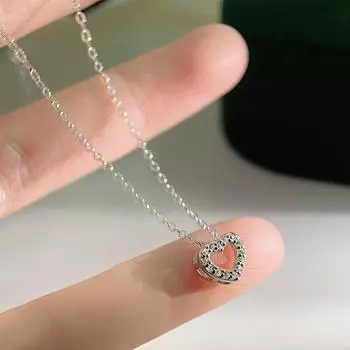 Милое выдолбленное ожерелье Love для женщин, роскошная и изысканная мини-цепочка на ключицу, ощущение высокого класса