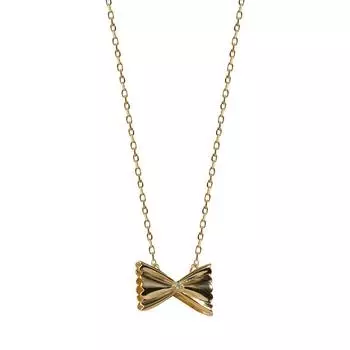 Милое женское ожерелье-бантик из французского ретро-легкого роскошного циркония с цепочкой на ключицу