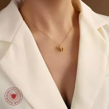 Милое животное Механический лев кулон ожерелье ключицы цепочка чокер титановая сталь ювелирные изделия аксессуары ожерелье женское