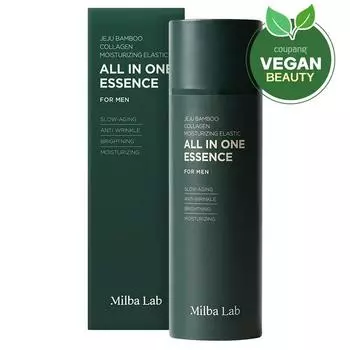 Milva Lab Men s Jeju Bamboo Collagen Moisture Elasticity All-in-One Essence, 150 мл, 1 шт.