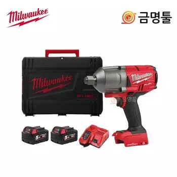 Milwaukee M18 FHIWF34 502X Перезаряжаемый ударный гайковерт 18 В 5,0 Ач, 2 шт., Milwaukee ударный гайковерт с высоким крутящим моментом