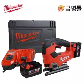 Milwaukee M18 FJS 502X Зарядный лобзик 18 В 5,0 Ач M18B5 2 шт. BL Двигатель Орбитальная функция Зарядный лобзик