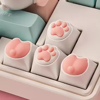 Милые 3D-мультяшные колпачки для механических клавиатур, пользовательские аниме-колпачки для игровых переключателей Cherry MX