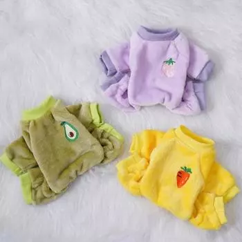 Милые эластичные манжеты, не садящиеся, одежда для домашних животных, зимний комбинезон для четвероногих кошек и собак, одежда, принадлежности 2XL жёлтый