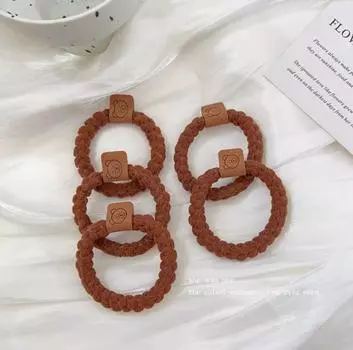 Милые эластичные плюшевые резинки для волос для девочек - детские резинки для волос и аксессуары на осень/зиму