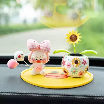 Милые автомобильные аксессуары, автомобильные качели, подвеска в виде солнечного подсолнуха, украшения для автомобиля, подарок на день рождения, украшение для дома в автомобиле