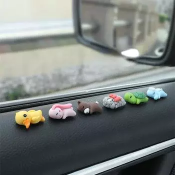 Милые автомобильные украшения, центральная консоль автомобиля, экран дисплея, украшения интерьера автомобиля, маленькая черепаха, милый кулон, кукла для девочек