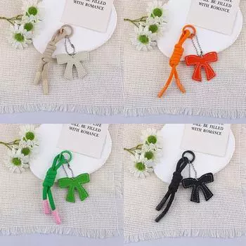 Милые брелки с бантами, модные кожаные брелки, высококачественные брелки с бантами, изысканные украшения для рюкзака, аксессуары, подарки A2