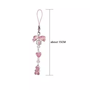 Милые цепочки для телефонов, милый мишка, телефонный кулон, стильные аксессуары для женщин и девочек, универсальные украшения для сумок, подарки