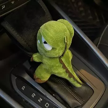 Милые чехлы на ручки ручного тормоза с изображением мультяшной машинки, чехлы на ручки переключения передач, плюшевые чехлы, зимние мягкие теплые чехлы, автомобильные аксессуары 4