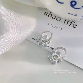 Милые цветочные серьги для женщин, легкие и роскошные серьги для девочек