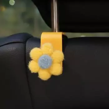 Милые цветы, крючки на спинку автомобильного сиденья, стеллаж для хранения, многофункциональный органайзер на подголовник, практичный интерьер