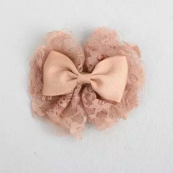 Милые детские банты для волос из репсовой ленты с зажимами, 3,5 дюйма, кружевные банты, заколки, детские заколки для волос, аксессуары для волос