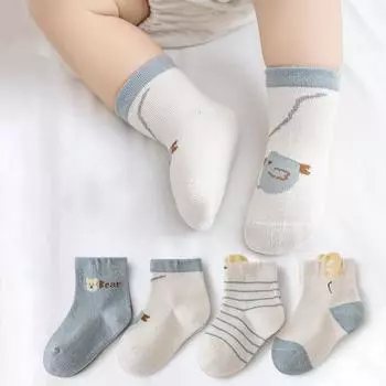 Милые детские хлопковые носки весна-осень дышащие детские носки средней длины обувь для новорожденных детская одежда аксессуары носки для малышей S