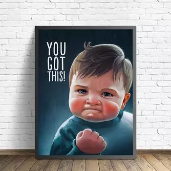 Милые детские постеры и принты, абстрактная картина на холсте, забавные настенные художественные фотографии для гостиной, детской комнаты, домашний декор 21x30cm No Framed