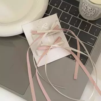 Милые длинные шпильки для волос французская Лолита кружевная лента кисточка бант заколка для волос для женщин