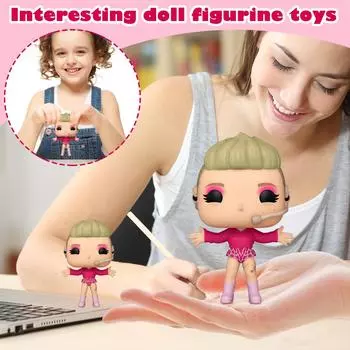 Милые фигурки, украшения для рабочего стола, настольные украшения, подарки для любителей аниме, украшения для тортов, украшения для автомобилей One Size розовый