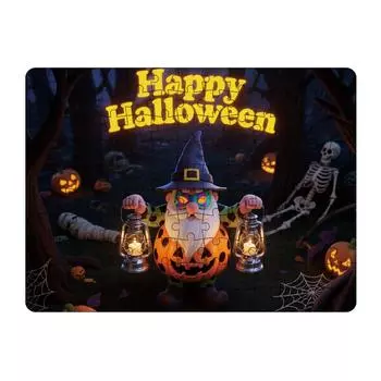 Милые фотографии пазлов на Хэллоуин, Пазлы, Семейные развивающие игры, Семейные декоративные картины. One Size чёрный