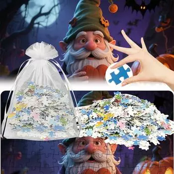Милые фотографии пазлов на Хэллоуин, Пазлы, Семейные развивающие игры, Семейные декоративные картины. One Size