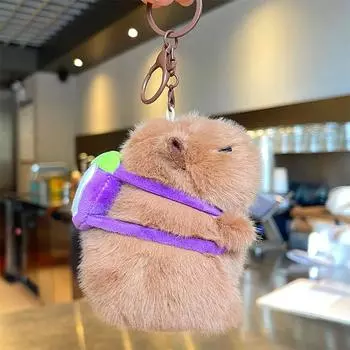 Милые фрукты Капибара плюшевые игрушки брелок кукла милая сумка орнамент наушники брелок чехол украшение подарок на день рождения аксессуары