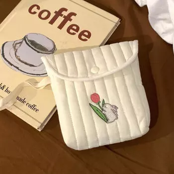 Милые гигиенические салфетки, сумка для хранения менструальных полотенец, портативная мини-сумка для хранения тампонов для студентов, ежемесячная сумка для хранения Cherry