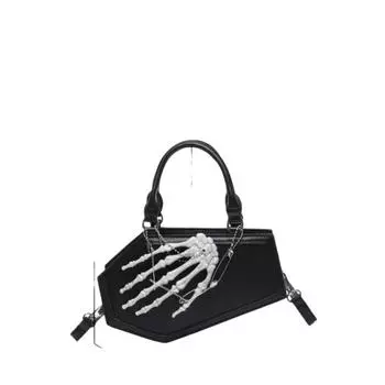 Милые и классные девчонки, женские сумки в стиле панк-гроб. коричневый