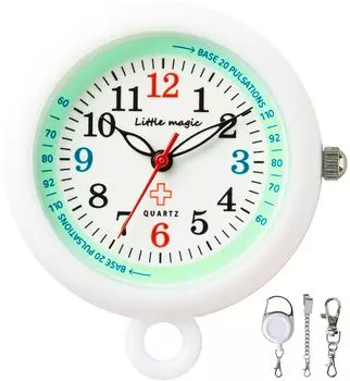 [Милые и профессиональные] [Официальные] [Можно заменить самостоятельно] [Японский механизм] Часы медсестры, карманные часы, брелок, часы, водонепроницаемые, медсестра,