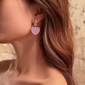 Милые и заботливые серьги для женщин с ощущением высокого класса, серьги с темпераментом и милые серьги One Size розовый
