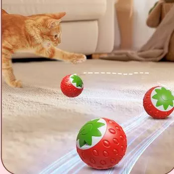 Милые игрушки для домашних животных, мягкая интерактивная игрушка для кошек, игрушка для кошек, милая автоматическая катящаяся игрушка для кошек, живущих в помещении One Size