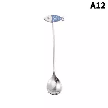 Милые картины кошка 304 ложка из нержавеющей стали полая для кофе, чая, десертная ложка, кухонная посуда, подарки для студентов, детей