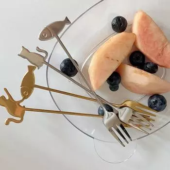 Милые картины кошка 304 ложка из нержавеющей стали полая для кофе, чая, десертная ложка, кухонная посуда, подарки для студентов, детей