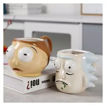 Милые керамические кружки, креативные кофейные чашки с изображением пожилых детей, кружки для офисного послеобеденного чая, кухонные принадлежности для напитков, аксессуары для дома 401-500ml