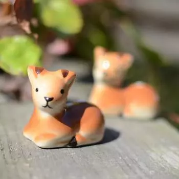 Милые керамические палочки для еды в виде пятнистого оленя для ежедневного использования, подставка для палочек, держатель для ручек, украшение для дома, украшение для стола, подарок