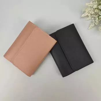 Милые кошельки для женщин, маленькие застежки для девочек, держатель для кредитных карт, кошелек для монет из искусственной кожи, женские короткие кошельки чёрный