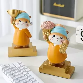 Милые кошки, креативная гостиная, украшения для винного шкафа, подарки на день рождения и выпускной для девочек, милые украшения из смолы