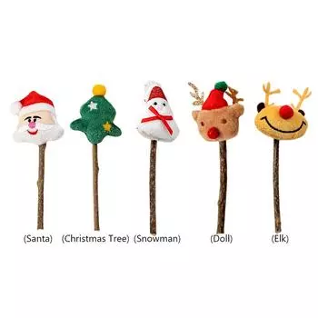 Милые кошки плюшевые куклы устойчивые к укусам домашние животные молярные плюшевые игрушки для праздника счастливая игра Christmas Tree