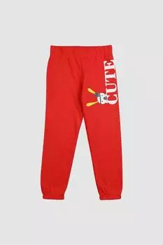 милые красные спортивные штаны для девочек