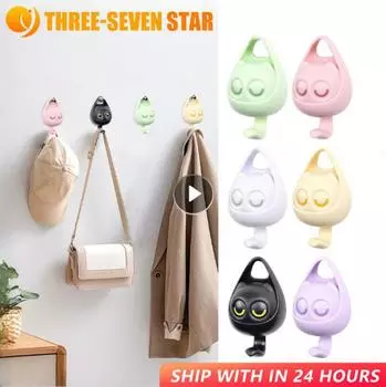 Милые крючки для одежды в виде мультяшных кошек, держатели для ключей, шляп, шарфов, кавайные креативные настенные крючки, вешалка для кошек, вешалка для домашнего декора