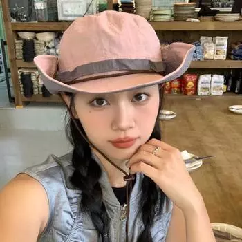 Милые крутые красотки ретро вестерн ковбойские кепки для женщин лето на открытом воздухе альпинизм солнцезащитный крем быстросохнущий большой полевой панама 56-58cm розовый