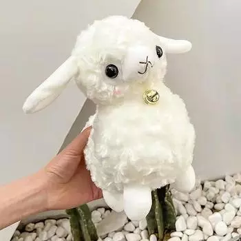 Милые куклы Kawaii Animal White Sheep, плюшевые игрушки в виде овечек, мягкие игрушки для девочек, подушки для дивана, подарки на Рождество и день рождения зелёный