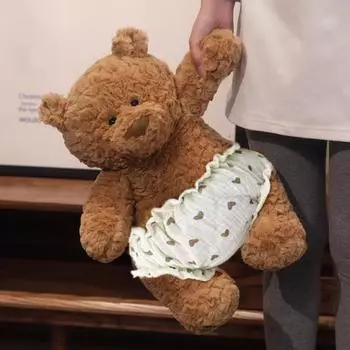 Милые куклы-медведи с трусиками Мягкие игрушки Плюшевый плюшевый мишка Плюшевая игрушка Друг для сна Обнимашки Мягкие игрушки Компаньон Подарки на Рождество и день рождения 28cm Bear