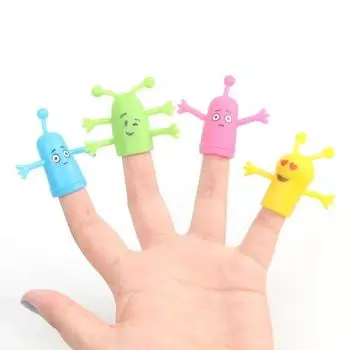 Милые куклы-монстры, детские забавные игрушки, игрушки для пальцев, детские куклы-животные, детские развивающие игрушки, подарки красный