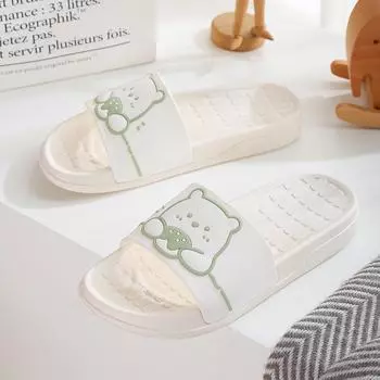 Милые летние нескользящие сандалии и тапочки: В помещении/на открытом воздухе для мужчин и женщин 36-37