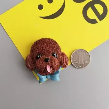 Милые магниты на холодильник в виде плюшевых собачек, мультяшные собаки, животное, украшение, для доски, шкафчика, кавайные магниты, домашний декор, сувенир, особый подарок