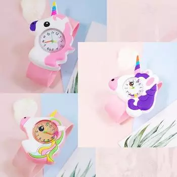 Милые маленькие часы с лошадью, детские часы с изображением животных из мультфильмов, детские часы-браслет, часы для школьников 21.5*4cm