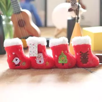 Милые маленькие сапожки Подвески Мягкие игрушки Куклы Рождественские сапожки Сумки Подвесные украшения Брелок Куклы Куклы 12Cm