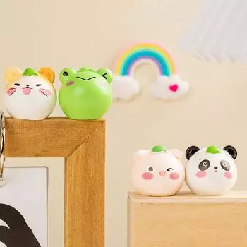 Милые маленькие животные, мультяшные мини-фигурки, ландшафтный орнамент, креативные аксессуары для самостоятельного изготовления микро-украшений для дома