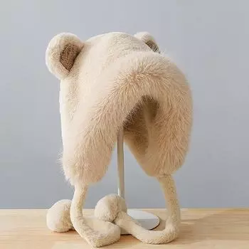 Милые медвежьи ушки Защита ушей Плюшевые зимние меховые панамы